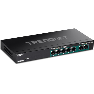 TRENDnet TPE-TG327 5-Port PoE+ Unmanaged 1G/2.5G Ethernet Switch, 30W/Port, Wall mountable